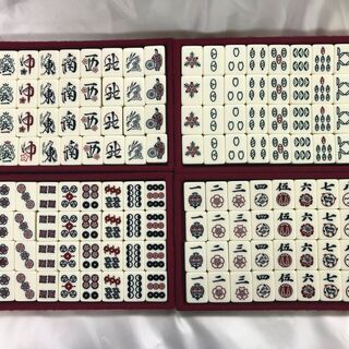 決まりました　麻雀牌セット　雀牌　さいころ点棒付き　の画像