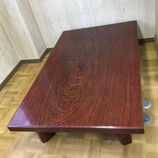 机 木製 和室 和風 センターテーブル 長方形 木目 ブラウン