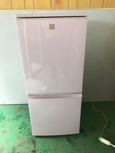 シャープ SHARP 2ドア [かわいいピンク！] ノンフロン冷蔵庫 137L 2016年製 SJ-14E3-KP