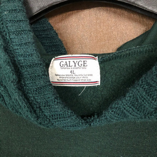 Galyge Greenパーカー ニットフード レディースの画像