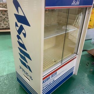 ★短期掲載★冷蔵ショーケース 東芝 SF-171SE アサヒビール レトロ キャスター付の画像