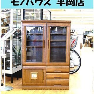 渡部木工 サイドボード 幅86×奥44×高125cm ナラ材 カ...