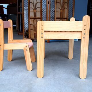 天然木　大和屋 ノスタ リトルデスク＆チェア　幼児用　お受験の画像