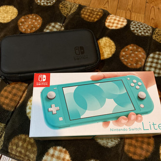 ニンテンドースイッチライト　ターコイズブルー　ハードケース付き