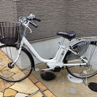 K2921 電動自転車ヤマハ ママチャリ 26インチ パスナチュラ 送料無料 特価！?ヤマハ YAMAHA パスナチュラ ホワイト白 26インチ 電動自転車