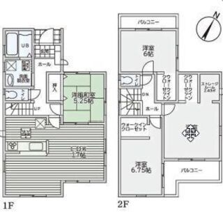 【北花田】二階のクローゼットがすべてウォークインクローゼットにな...