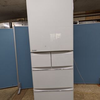 三菱 ノンフロン冷凍冷蔵庫 2017年製 ガラスドア5ドア冷蔵庫...