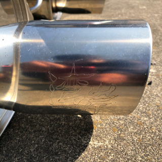 商談中レガシィBL湾岸マフラーの画像