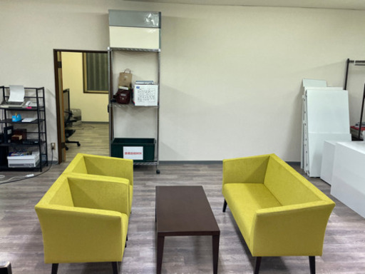 3/23　終　sogo家具　相合家具製作所　応接セット　2人掛けソファ×1 1人掛けソファ×2 テーブル×1  TK