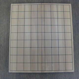 二つ折り 将棋盤&将棋駒セット 新桂 5号 白椿彫 梅印 任天堂謹製 の画像