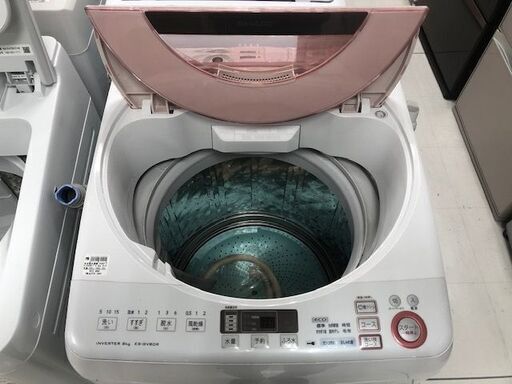 6ヶ月動作保証付　SHARP　全自動洗濯機　8.0kg　2016年製【トレファク南柏店】