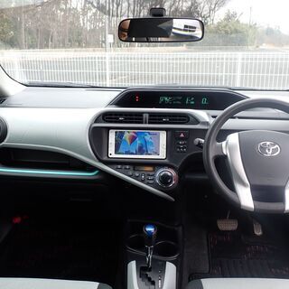 【コミコミ価格】即納可★アクア★ブラック★グレード S★81,294㌔★車検R4年3月迄★純正ナビ★バックモニターの画像