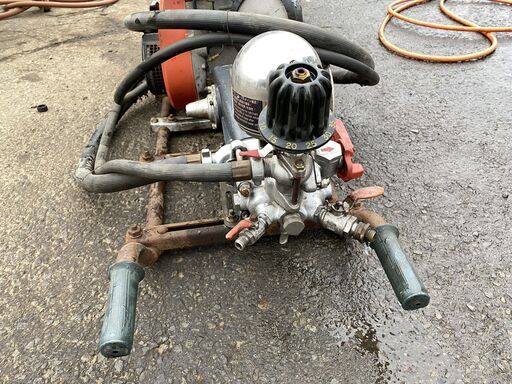 実演動画付 整備済 圧力50Kgf/c㎡ 吸水量31L/分 3.5馬力 セット動噴 MS310　丸山　現品確認 初期不良対応可能 厚木