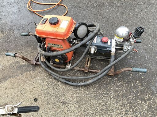 実演動画付 整備済 圧力50Kgf/c㎡ 吸水量31L/分 3.5馬力 セット動噴 MS310　丸山　現品確認 初期不良対応可能 厚木