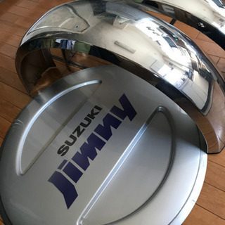 ジムニー JB23 スペアタイヤカバー　アルミ　純正