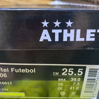 サッカースパイク　アスレタ スパイク　25.5cmの画像
