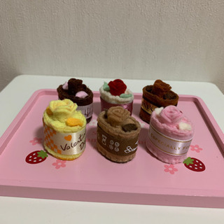 ハンドメイド品　フェルト製　ケーキセット　未使用の画像
