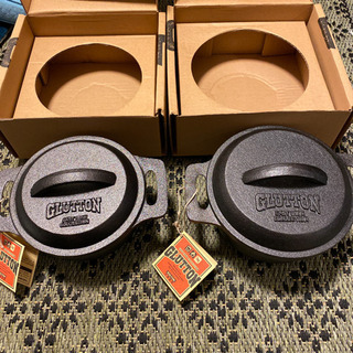 GLUTTON 鉄鍋　M・S  2点セット