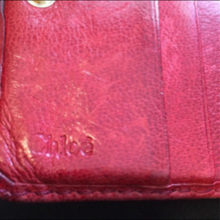 Chloe 二つ折り財布　赤の画像