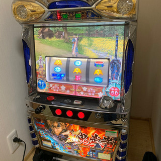 新鬼武者　初代5号機　蒼鬼パネル　コイン不要機付