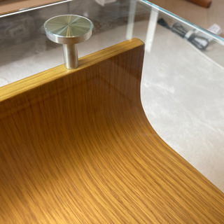 ローテーブル　ガラス天板の画像