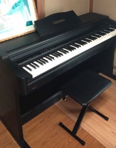 88鍵、電子ピアノ中古、動作品、椅子付　CASIO「CELVIANO」