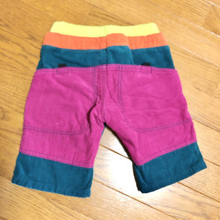超美品　コーデュロイ　ジャンクストア ハーフパンツ　120の画像