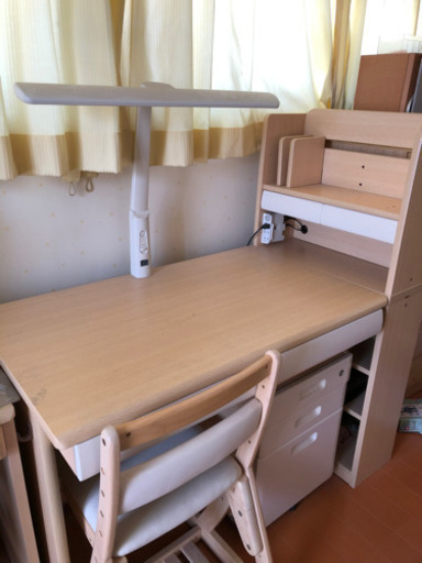 学習机　椅子　棚　セット