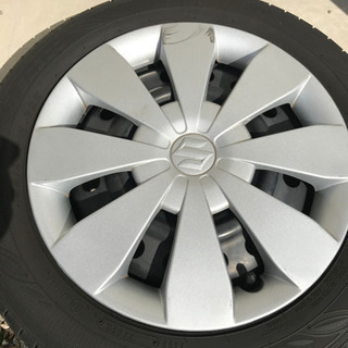 スズキ　ワゴンR 純正キャップ付きホイール4本セット　【中古】の画像