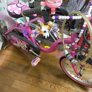 福岡佐賀 ミニーマウスデザイン 子供用自転車 【引渡限定】18㌅ 楽天