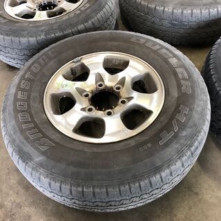 225/80R15☆三菱純正アルミホイール＆ノーマルタイヤ4本セット