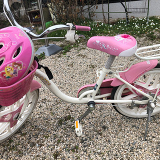 引渡済！自転車　18インチ　ディズニープリンセス　
