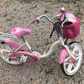 引渡済！自転車　18インチ　ディズニープリンセス　の画像