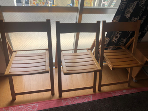 『お譲り先決定』 折りたたみダイニングチェア