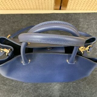 ラフィナータ/RAFFINATA by GIANNI NOTARO ハンドバッグ 牛革 イタリア製 バッグ ハンド ショルダー 2way レザー ネイビー 南12条店の画像
