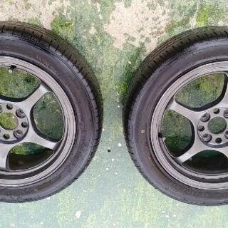 RAYSホイール15インチ２本タイヤ185/55R15