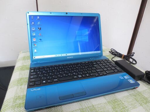美品 SONY 人気VAIOブルー 早いSSD カメラ Microsoft Offce他便利なアプリ