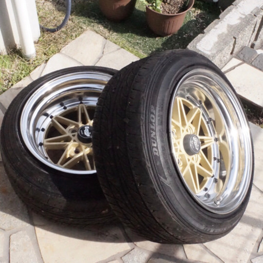 WORK Equip03 9J×15（off-3）深リム 旧車