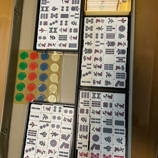 携帯用 麻雀牌付き麻雀マットセット 麻雀セット 引き取り希望の画像