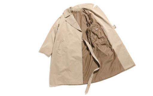 【COMOLI】ウォッシュドタイロッケンコート-Beige サイズ2 21S