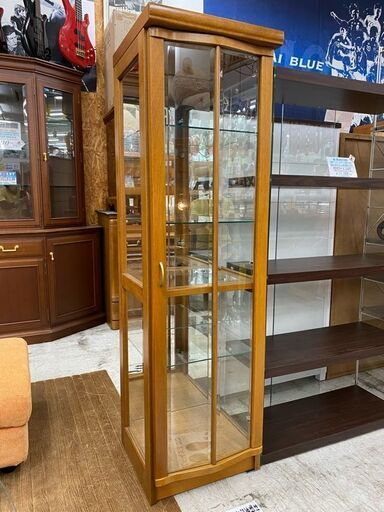【愛品館 江戸川店】飾り棚　コレクションキャビネット　ID:155-017510-007　配送可