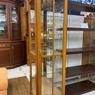 【愛品館 江戸川店】飾り棚　コレクションキャビネット　ID:155-017510-007　配送可