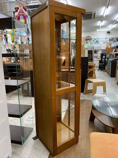 【愛品館 江戸川店】飾り棚　コレクションキャビネット　ID:155-017510-007　配送可