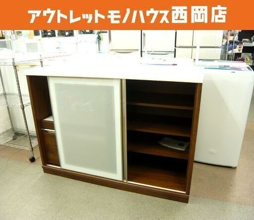 ニトリ カウンターリーフ キッチンカウンター 食器棚 レンジボード