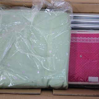 【未使用】クローゼット ワードローブ　防塵防汚　グリーンの画像