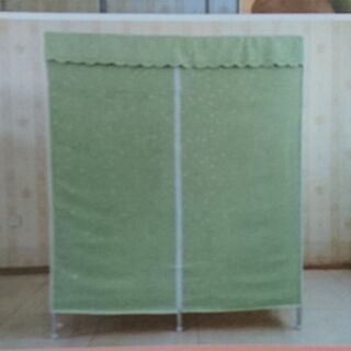 【未使用】クローゼット ワードローブ　防塵防汚　グリーンの画像