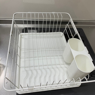 水切り食器カゴ、食器などの画像
