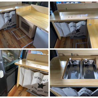 ⭐︎キッチンカー ⭐︎移動販売車⭐︎車検ロング⭐︎アトレー⭐︎ワーゲンバス仕様⭐︎の画像