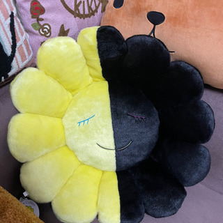 新品未使用 ヒカル × 村上隆 Collaboration Flower Cushion ボア 60cm