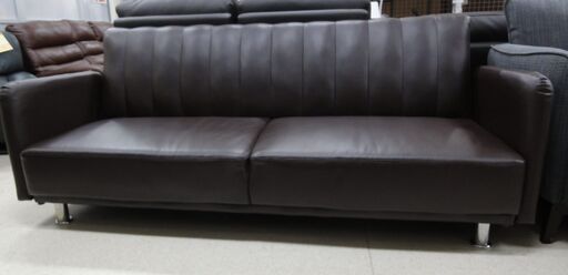 ソファベッド レザー ブラウン 【ユーズドユーズ名古屋天白店】 J619